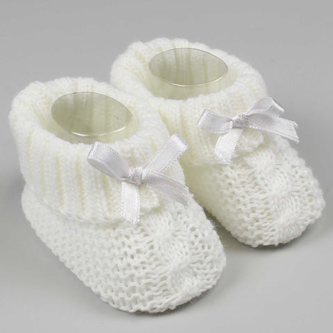 baby unisex knitted booties