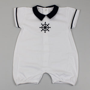 baby boys white and navy outfit sailor 