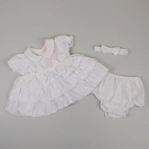 baby girl summer dress outfit white