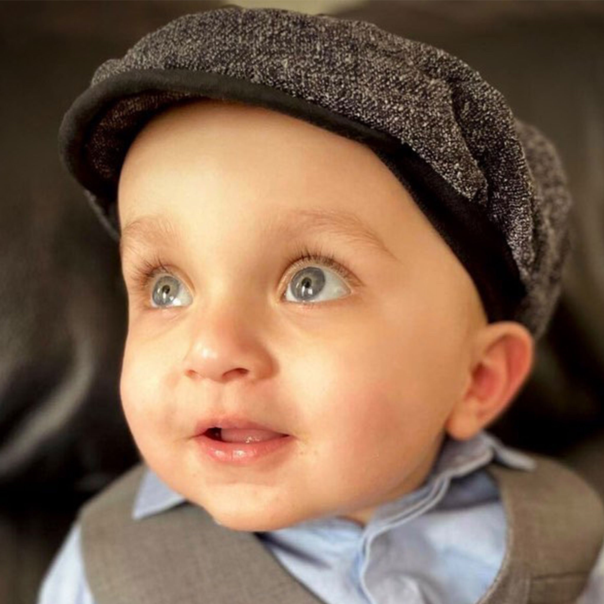 Skalk Samuel Pakistaans Grey Baby Boy Flat Cap - Sun Hat - Peaky Blinder Style – Lullaby Lane Baby  Shop