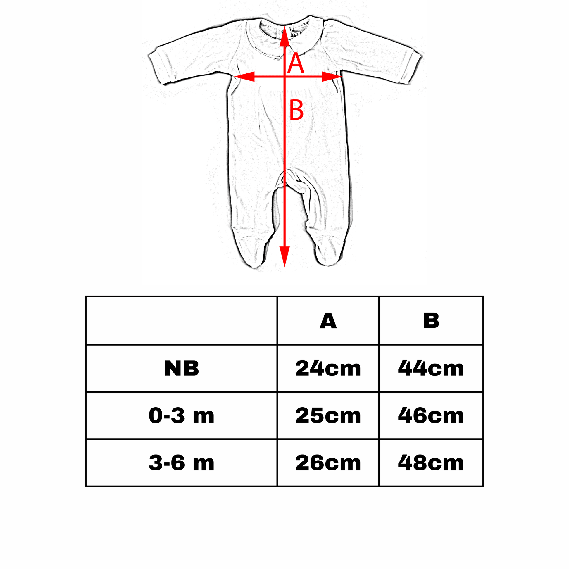 Baby Boys Sleepsuit Side Guide