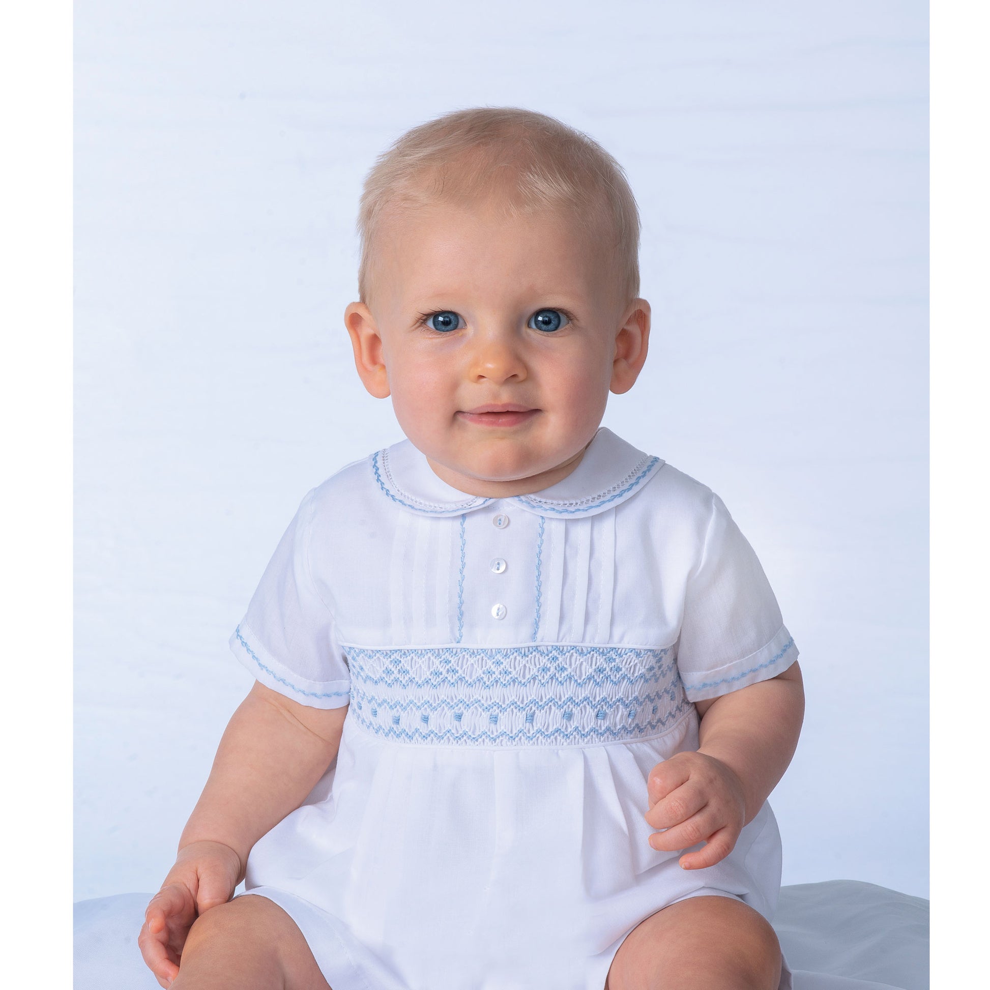 baby boy sarah louise clothes white romper