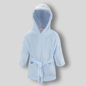 baby blue dressing gown
