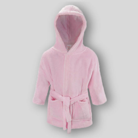 baby girl house coat pink  dressing gown robe