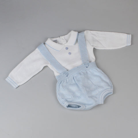 Baby Boys Knitted Shirt and Romper Set - Pex Theodore