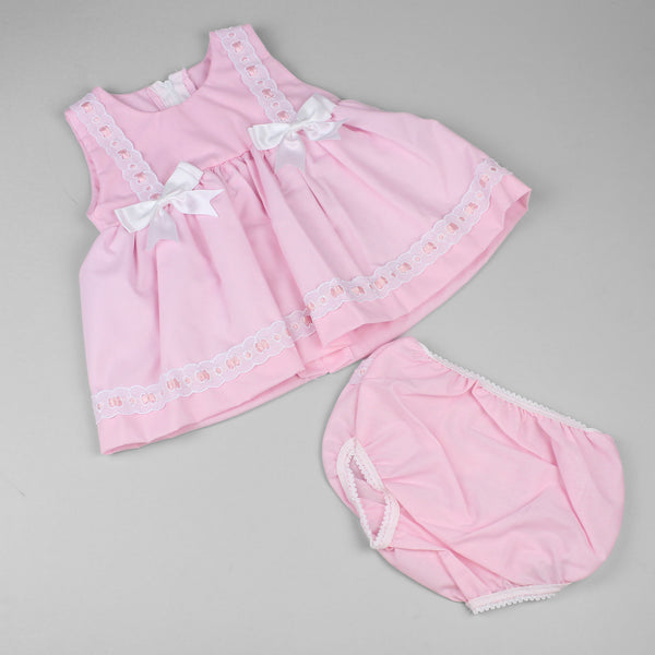 Baby girls summer dress with bows
