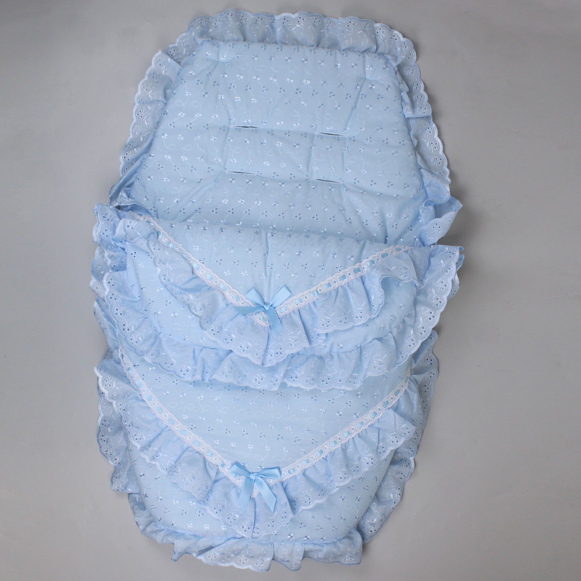 blue baby footmuff custom