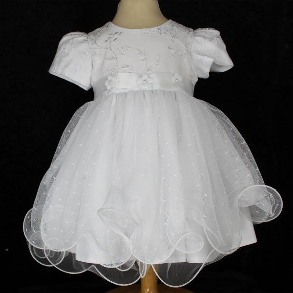baby girl white christening dress occasion bridesmaid