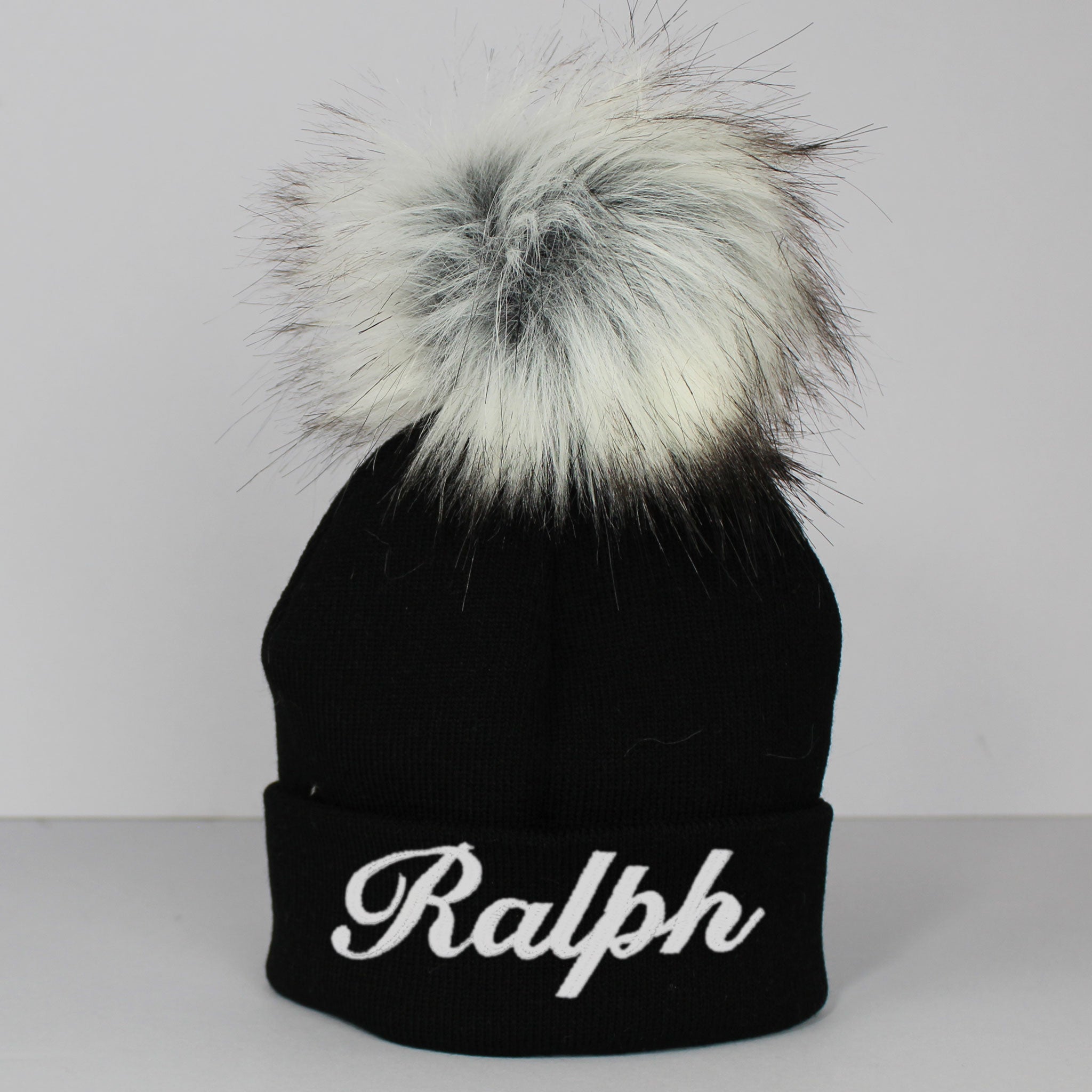 blck bobble hat toddler