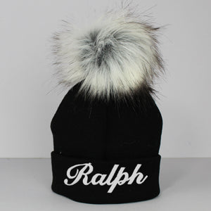 blck bobble hat toddler