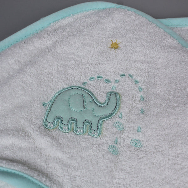 Elephant design baby hooded towel