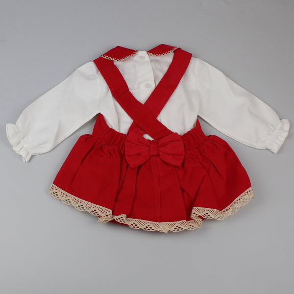 Red Skirt and Blouse - Baby Christmas Outfit - Pex Kiera