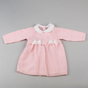 Baby Girl Pink Knitted Dress- Pex Mae
