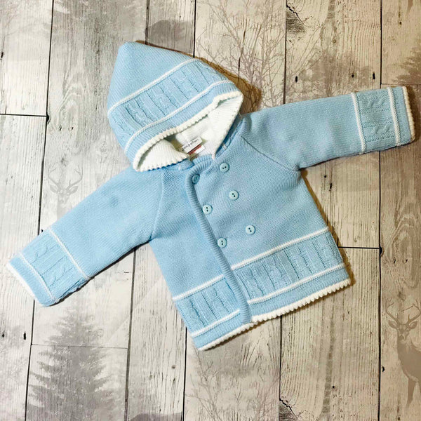 baby boys knitted jacket with hood dandelion