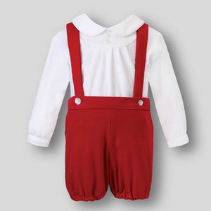 sarah louise boys outfit red christmas