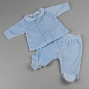 Baby boys two piece blue outfit