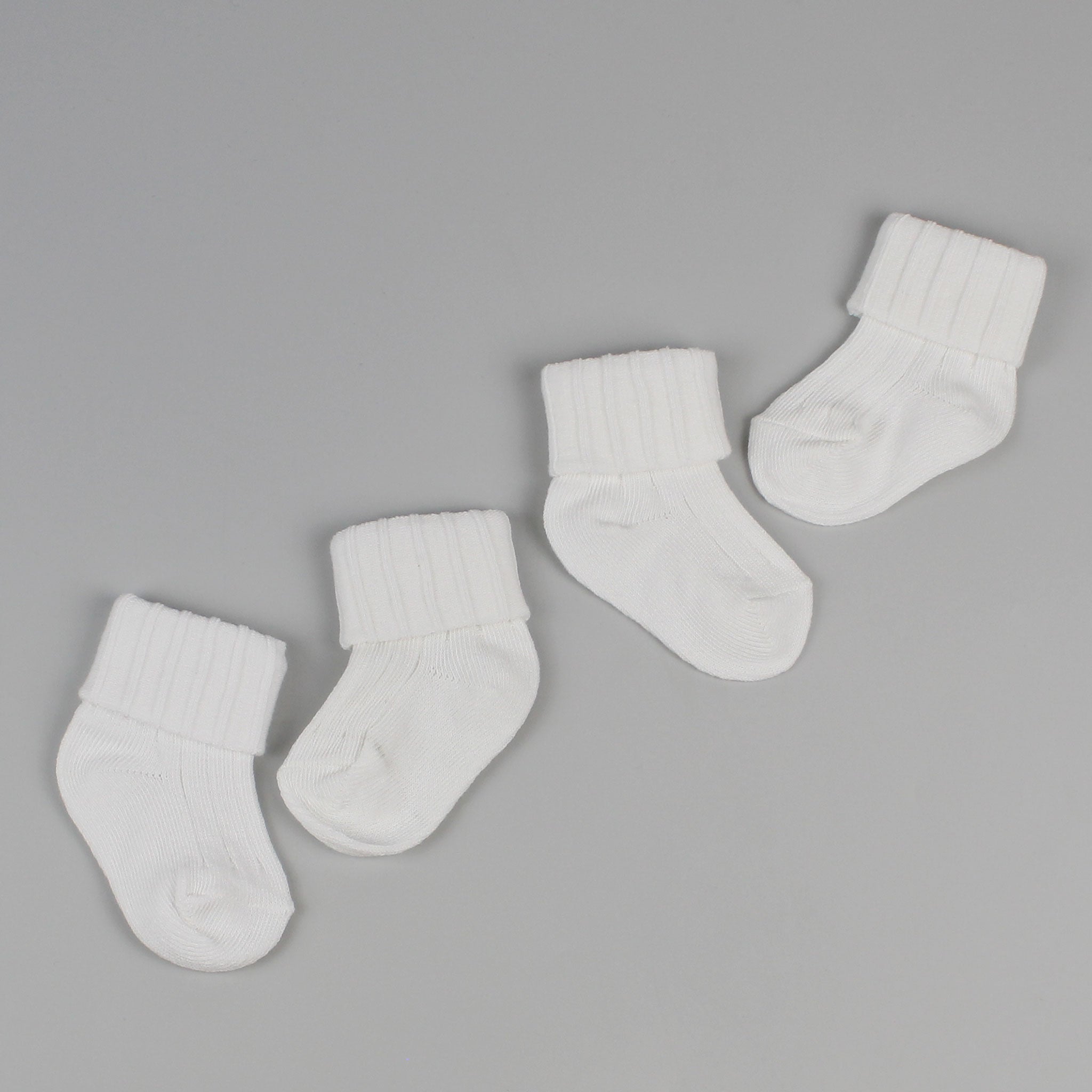 white ankle baby socks