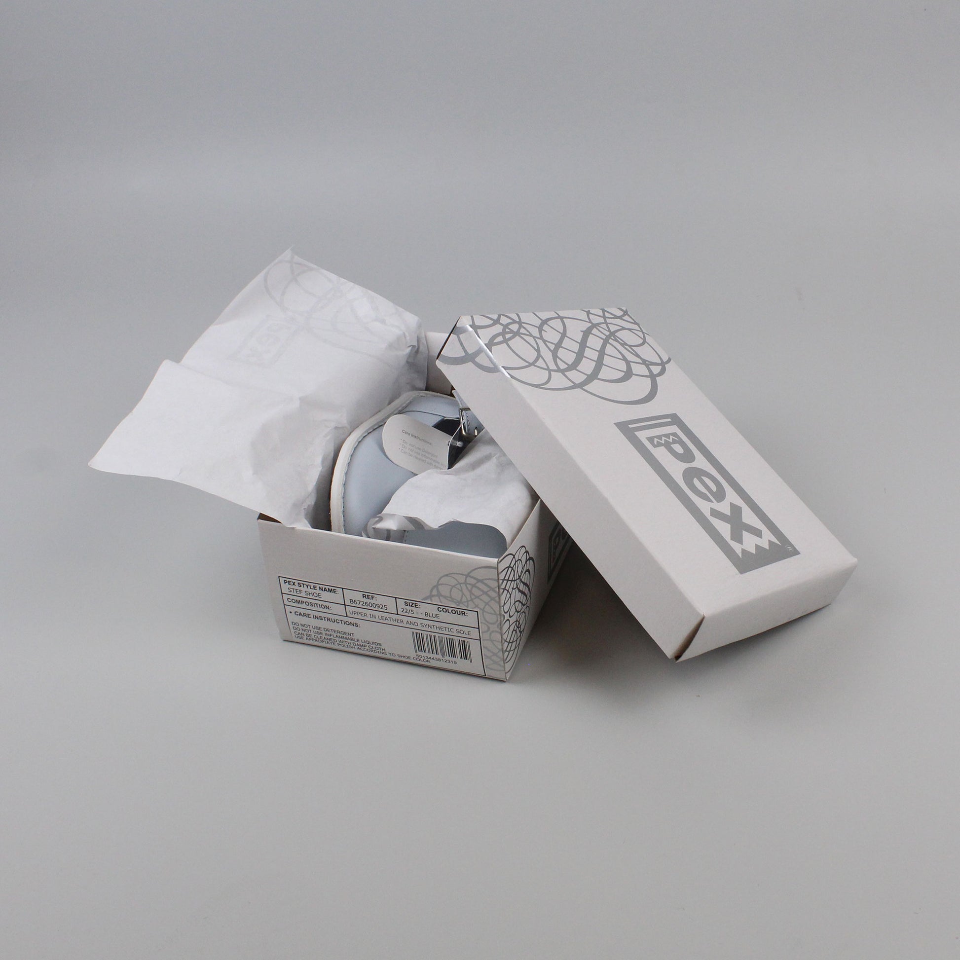 Baby Boys Blue Shoe In Pex Brand Shoe Box