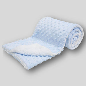 Baby Blue Deluxe Fleece Dimple Blanket