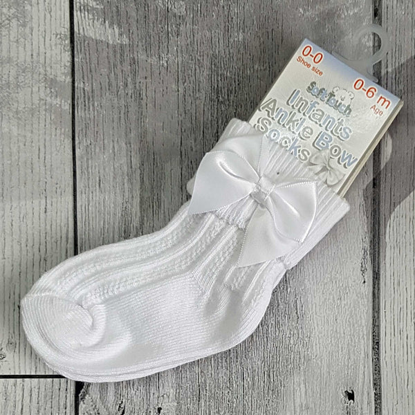 unisex baby white ankle socks