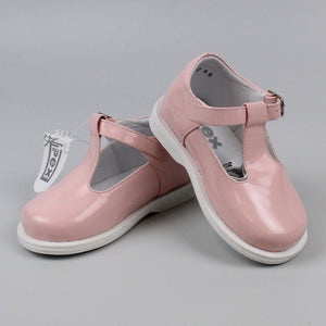 Baby Girls Patent Pink Leather Shoe