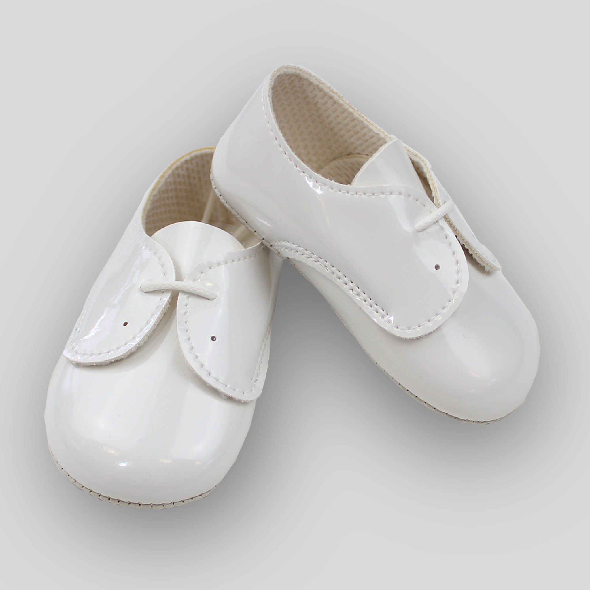 baby boy shoes white christening lace up