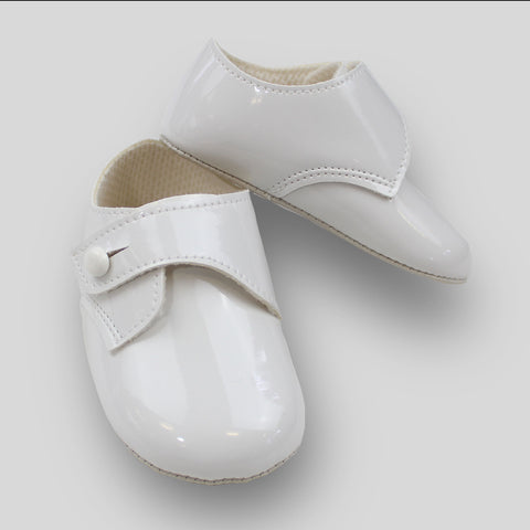 baby boy white shoes christening