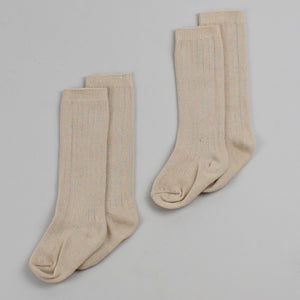 Pack of 2 Unisex Baby Socks - Knee High - Caramel