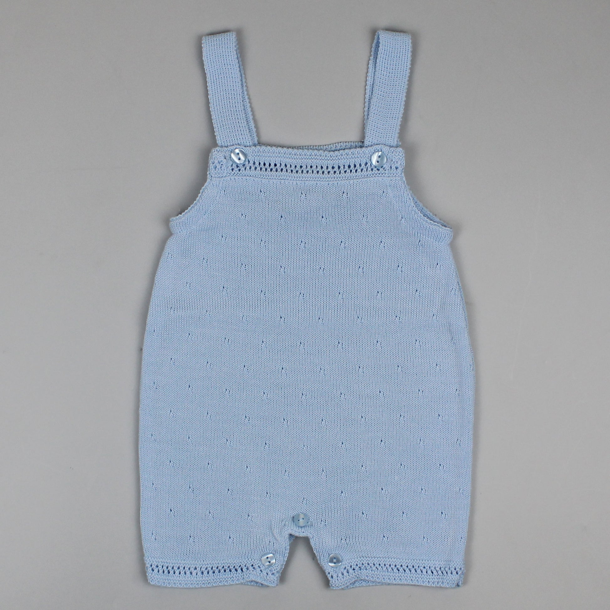 Blue baby romper dungarees