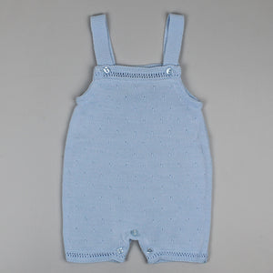 Blue baby romper dungarees