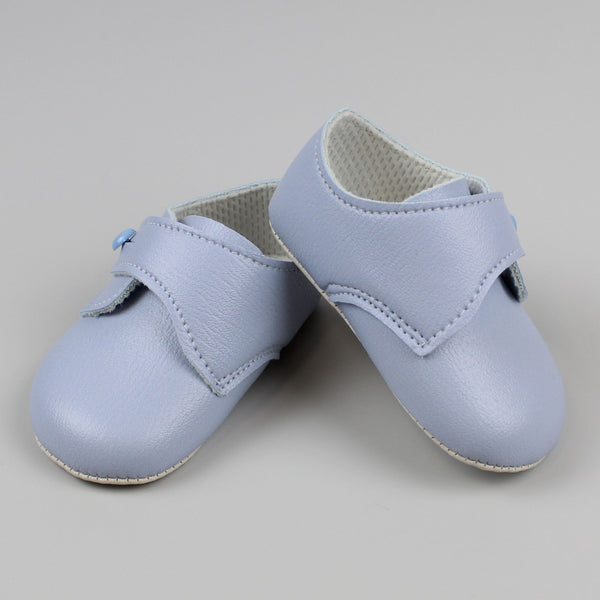 Baby blue soft sole shoes