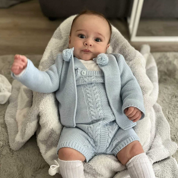 baby boys knitted outfit