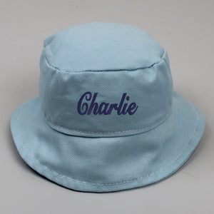 personalised blue sun hat