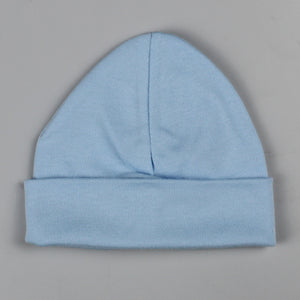 baby boys blue cotton hat