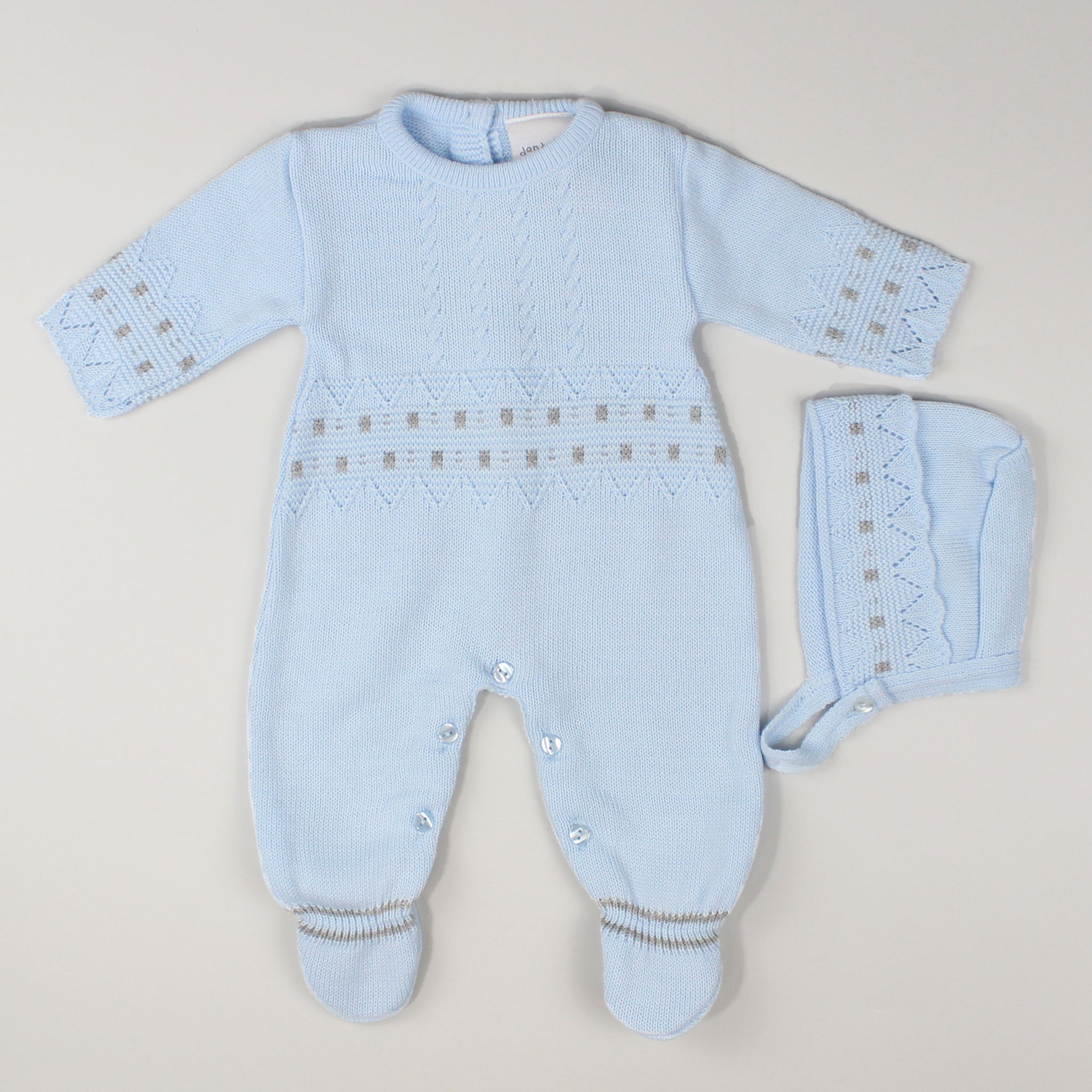 newborn baby boy knitted outfit