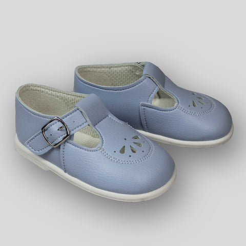 baby boys blue t bar shoes
