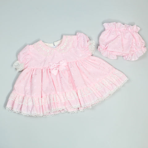 pink two piece bow outfit