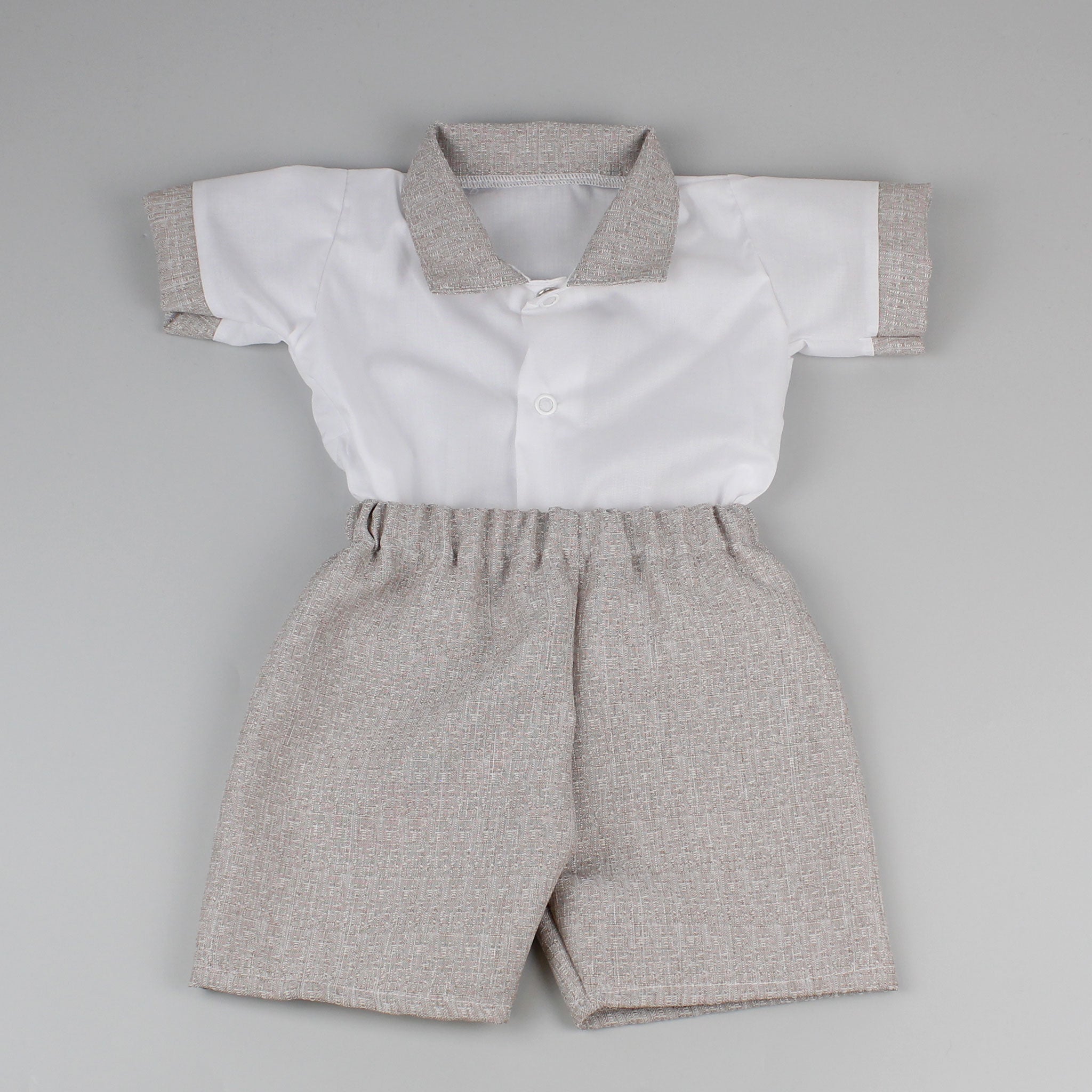 baby boys beige summer outfit