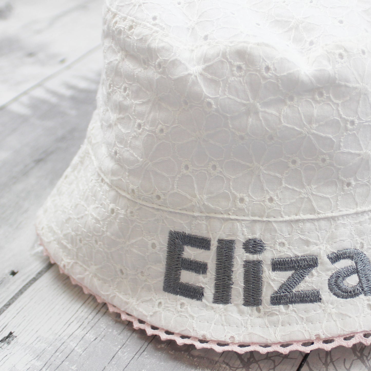 baby girls flower bucket hat