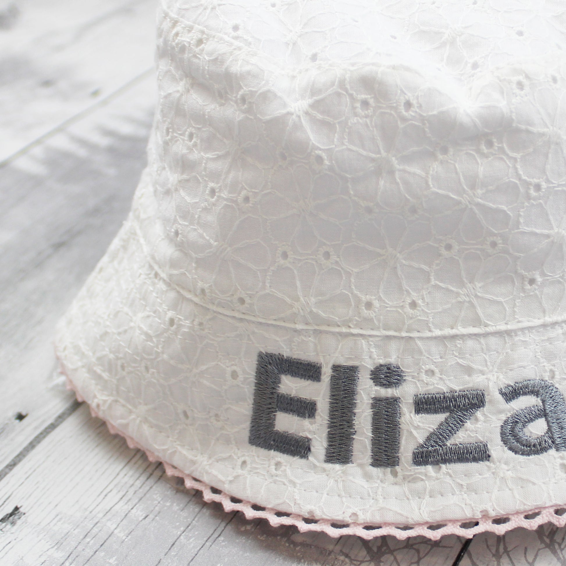 baby girls flower bucket hat