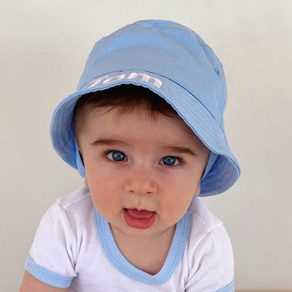 baby boys blue bucket hat