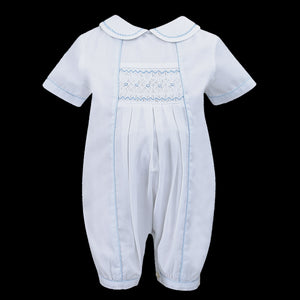 sarah louise baby boys christening romper