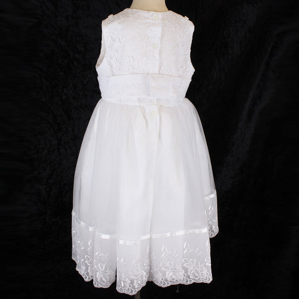baby girls christening dress with cape white