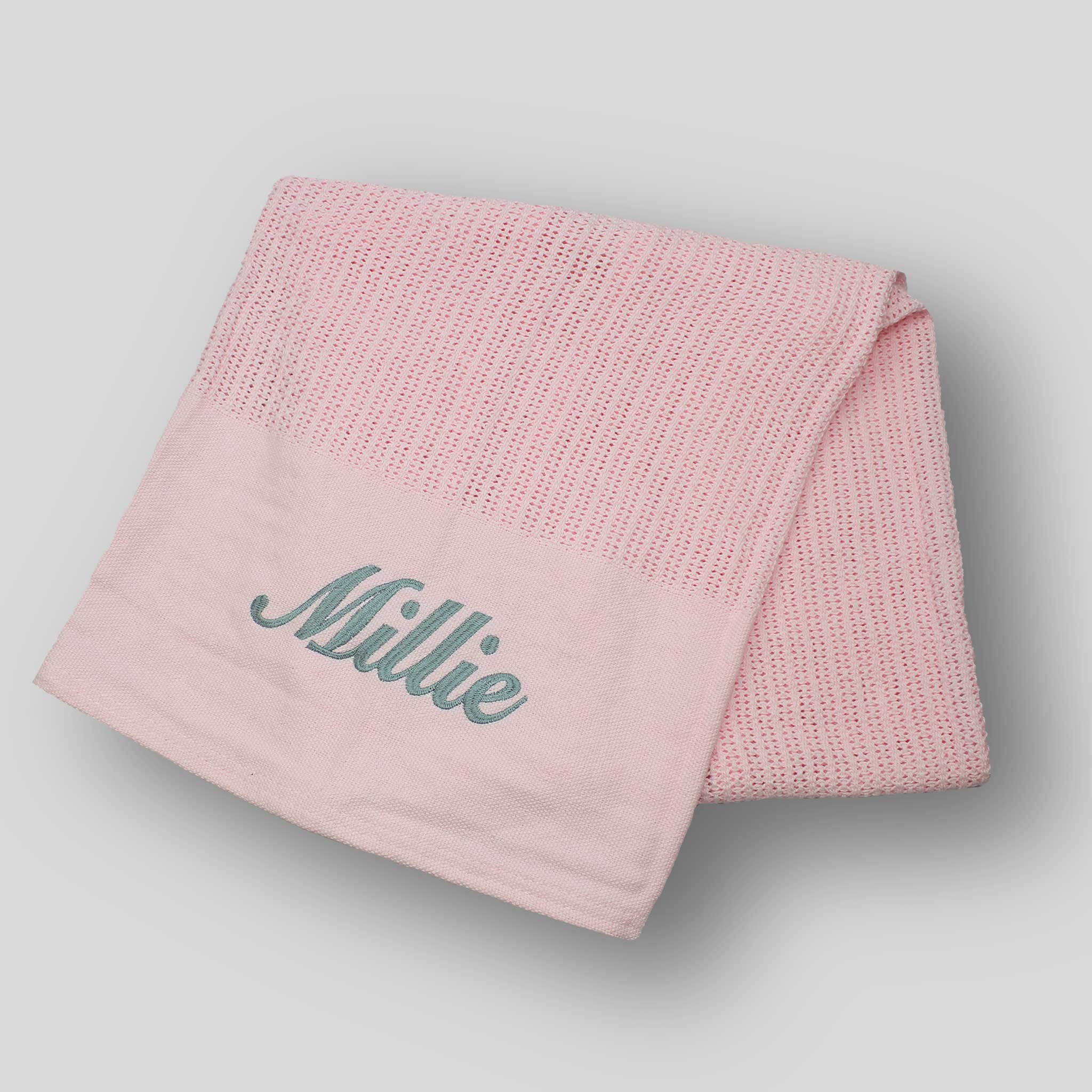 Personalised Cellular Blanket - Pink