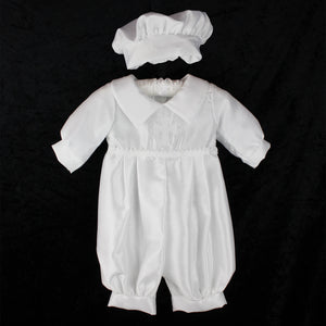 boys christening outfit with hat