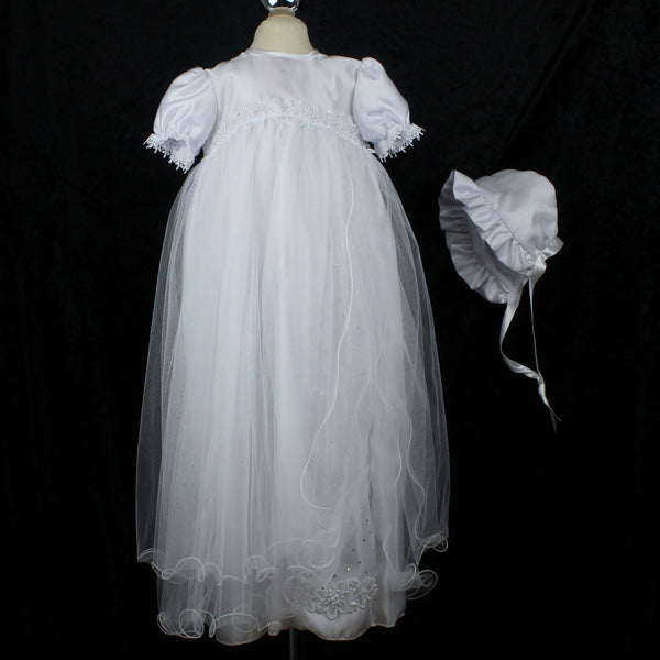 White baptism best sale gown for adults