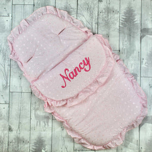 Personalised Cosy Toes / Footmuff - Universal  Pink