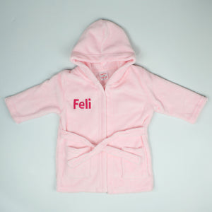 personalised pink dressing gown