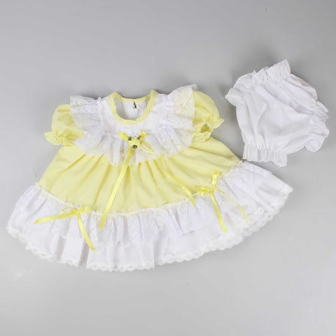 lemon yellow dress with knickers