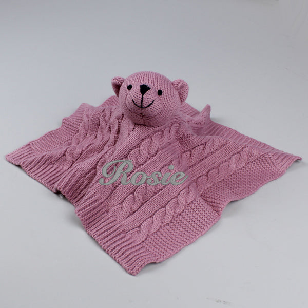 personalised dusky pink comforter